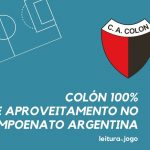 Colón 100% de aproveitamento no campeonato argentino